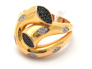 Lot, Ring 21K 6,2g Ø17½ with stones, in auction: Pawn – Tuesday 21 January 2020