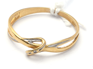 Jewellery, Ring 18K double-dyed 1,6g Ø18 with diamond 1xca0,005ct , in auction: Pawn – Tuesday 21 January 2020