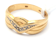 Lot, Ring 18K 2,0g Ø17 with diamond 1xca0,005ct, in auction: Pawn – Tuesday 21 January 2020