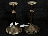 Silverware, CANDLESTICKS, one pair, in auction: Pawn – Tuesday 21 January 2020