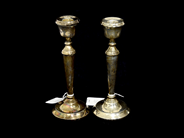 Silverware, CANDLESTICKS, one pair, in auction: Pawn – Tuesday 21 January 2020