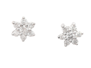 Jewellery, EARRINGS, one pair 18K White gold, in auction: Pawn – Tuesday 21 January 2020