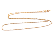 Jewellery, Chain Singapore 14K 1,2g 51cm, in auction: Pawn – Tuesday 21 January 2020