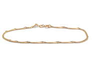 Jewellery, Chain Singapore anklet 18K 2,7g 24cm, in auction: Pawn – Tuesday 21 January 2020