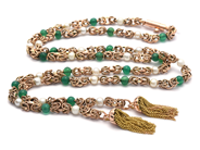 Jewellery, Necklace 14K 48,4g 68cm with stones and pearls, in auction: Pawn – Tuesday 21 January 2020