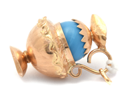 Jewellery, Pendant 18K 7,7g 3cm with stone, somewhat skew, in auction: Pawn – Tuesday 21 January 2020