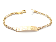 Lot, Bracelet 14K 1,9g 13,5cm engraving, in auction: Pawn – Tuesday 21 January 2020