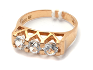Jewellery, Ring 18K 3,7g Ø16¼ with stones from 1921, in auction: Pawn – Tuesday 21 January 2020