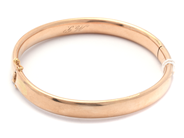 Jewellery, Bangle 10K 11,2g Ø6cm small dents, in auction: Pawn – Tuesday 21 January 2020