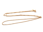 Jewellery, Chain Box-chain 18K 2,7g 46,5cm, in auction: Pawn – Tuesday 21 January 2020