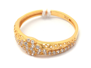 Lot, Ring 21K 1,7g Ø17 with stones , in auction: Pawn – Tuesday 21 January 2020