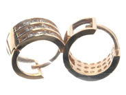 Jewellery, Earrings one pair 18K 2,7g with stones , in auction: Pawn – Tuesday 21 January 2020