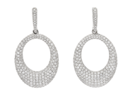 Jewellery - EARRINGS, 18K white gold - View 1