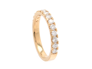 Jewellery - ETERNITY RING, 18K gold with 13 brilliant cut diamonds 0,73 ctw - View 1