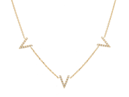 Jewellery - NECKLACE, 18K white gold with 33 brilliant cut diamonds 0,12 ctw - View 1