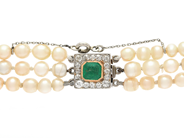 Jewellery - PEARL NECKLACE, 3-strand - View 2
