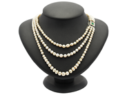 Jewellery - PEARL NECKLACE, 3-strand - View 4