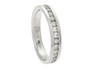 Jewellery, FULL ETERNITY RING, 18K white gold with 32 brilliant cut diamonds 0,76 ctw, in auction: Classic – Saturday 22 November