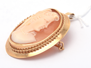 Lot, Pendant/Brooch 18K 7,9g with came, somewhat dented, in auction: Pawn – Tuesday 21 April 2020