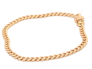 Jewellery, Bracelet "curb" 18K 8,9g 18,5cm, in auction: Pawn – Tuesday 21 April 2020