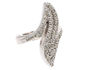 Jewellery, Ring 18K 8,9g Ø17 white gold with diamonds 41xca0,01ct, in auction: Pawn – Tuesday 21 April 2020