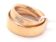 Lot, Rings 2 items 18K 18,4g scratched of which one engraved, in auction: Pawn – Tuesday 21 April 2020