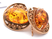Lot, Earrings one pair 14K 10,4g with stones , in auction: Pawn – Tuesday 21 April 2020
