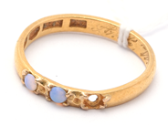 Lot, Ring 23K 3,8g SIZE 19 engraved, skew and missing stone, in auction: Pawn – Tuesday 21 April 2020
