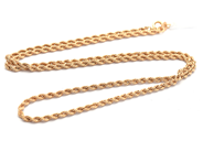 Jewellery, Chain "twisted rope-link" 18K 2,4g 46,5cm, in auction: Pawn – Tuesday 21 April 2020