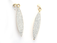 Jewellery, Earrings one pair 18K 1,4g with stones , in auction: Pawn – Tuesday 21 April 2020