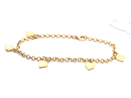 Lot, Bracelet Ball chain 18K 4,5g 18cm with five charms, in auction: Pawn – Tuesday 21 April 2020