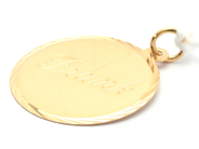 Lot, Pendant 18K 1,6g engraved, in auction: Pawn – Tuesday 21 April 2020