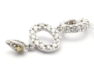 Jewellery, Pendant S925 1,7g with white stones , in auction: Pawn – Tuesday 21 April 2020