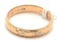 Lot, Ring 18K 3,4g engraved, in auction: Pawn – Tuesday 21 April 2020