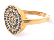 Lot, Ring 21K 3,7g Ø18 with stones, one stone missing, in auction: Pawn – Tuesday 21 April 2020