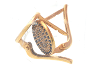 Lot, Earrings one pair 21K 4,9g with stones, in auction: Pawn – Tuesday 21 April 2020