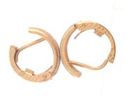 Jewellery, Earrings one pair 18K 2,6g double-dyed, in auction: Pawn – Tuesday 21 April 2020