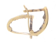 Lot, Earrings one pair 18K 0,9g with stones, in auction: Pawn – Tuesday 21 April 2020