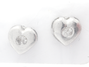 Jewellery, Earrings one pair 18K 2,0g white gold with stones, in auction: Pawn – Tuesday 21 April 2020