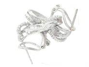 Lot, Earrings one pair 18K 6,7g white gold with white stones, in auction: Pawn – Tuesday 21 April 2020