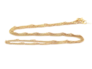 Lot, Necklace "twisted rope-link" 18K 3,7g 42,5cm, in auction: Pawn – Tuesday 21 April 2020
