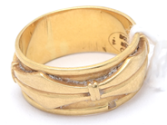Lot, Ring 18K 4,9g Ø16 3/4 , in auction: Pawn – Tuesday 21 April 2020