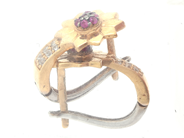 Lot, Earrings one pair 18K 3,8g with stones, in auction: Pawn – Tuesday 21 April 2020