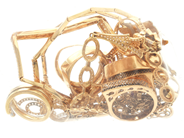 Lot, Lot of gold 18K 81,3g damaged with stones, in auction: Pawn – Tuesday 21 April 2020