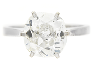 Jewellery - SOLITAIRE RING, 18K white gold - View 2