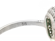 Jewellery - CLUSTER RING, platinum - View 4