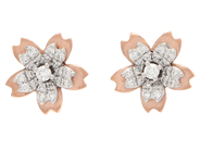 Jewellery - EARRINGS, 18K rose gold/white gold - View 1