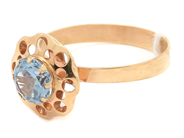 Jewellery, Ring 18K 1,9g Ø19 with stone, in auction: Pawn – Tuesday 2 June 2020