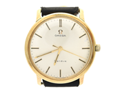 Watches, Omega genéve 14K manual winding 33mm engraving leather strap original (ragged), in auction: Pawn – Tuesday 2 June 2020