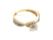 Jewellery, Ring 18K brv 3,3g 17½, with stones, in auction: Pawn – Tuesday 2 June 2020